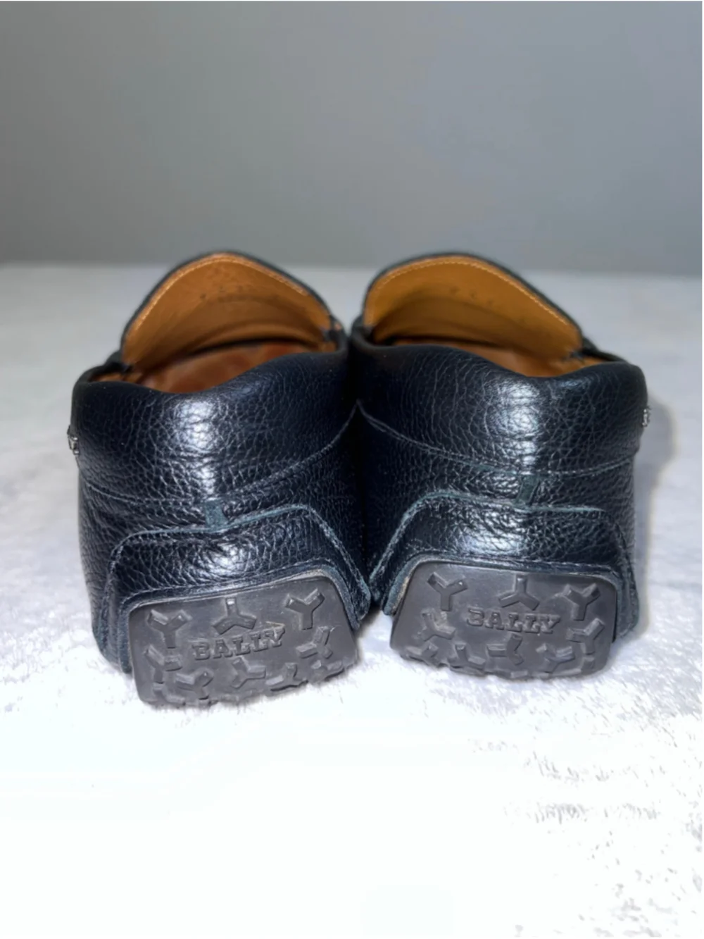 Men's Bally Black & White Leather Loafers & Slip-Ons 6
